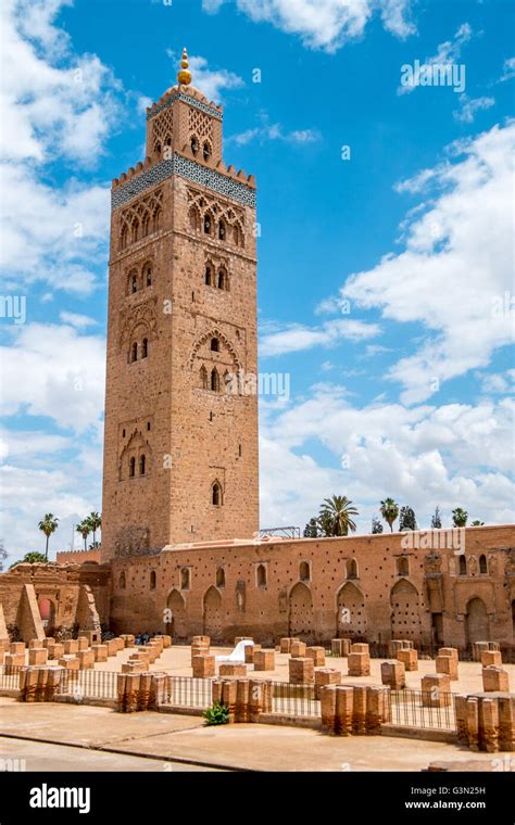 The Minaret Of The Koutoubia Kutubiyya Mosque In Marrakesh