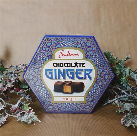 Sultans Chocolate Ginger Hexagonal Box The Sweet Shop