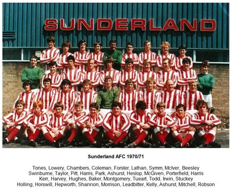 Sunderland Team Group In 1970 71 Sunderland Sunderland Afc Coleman