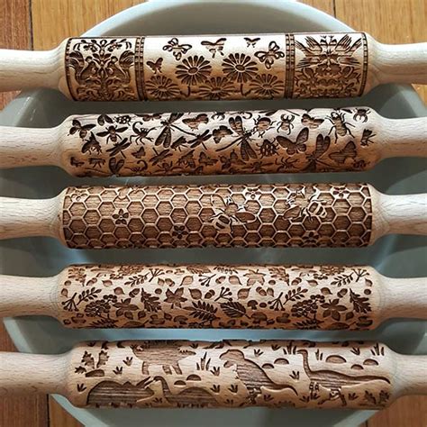 Embossed Rolling Pins Birch And Bear