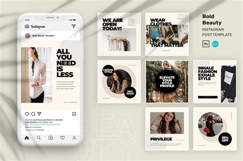 12 Instagram Post Templates For Canva Editable Templates For Instagram