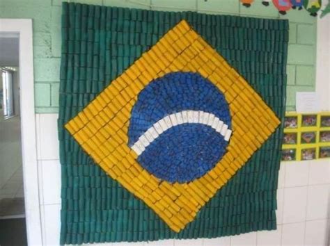 Ideias De Bandeiras Do Brasil Com Materiais Recicláveis Aluno On