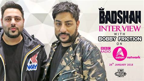 Badshah Latest Interview With Bobby Friction Bbc Asian Network 26 Jan 2018 Youtube