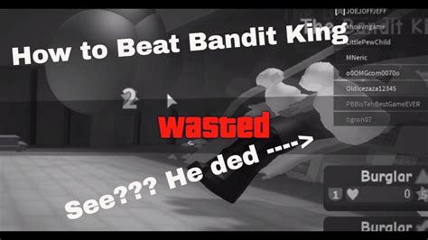 Roblox Adventure Story How To Beat Bandit King Youtube