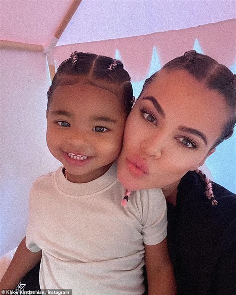 Khloe Kardashian Poses For A Sweet Snap With Two Year Old Daughter True