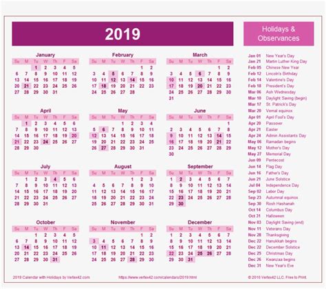 Calendar 2019 Pink Png School Calendar 2019 Singapore 1034x870 Png