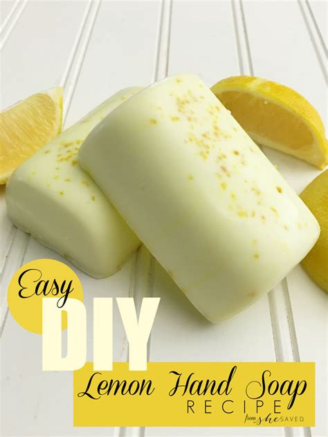 Easy Diy Homemade Lemon Hand Soap Recipe Shesaved