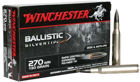 Winchester Ammunition Sbst270 Ballistic Silvertip 270 Win 130 Gr Rapid