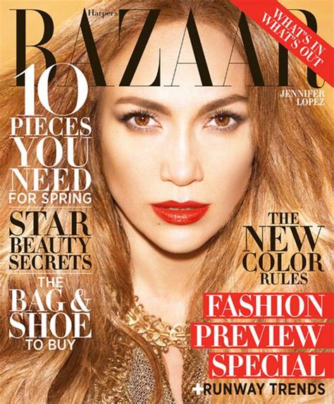 Jennifer Lopez For Harpers Bazaar Fashionably Fly