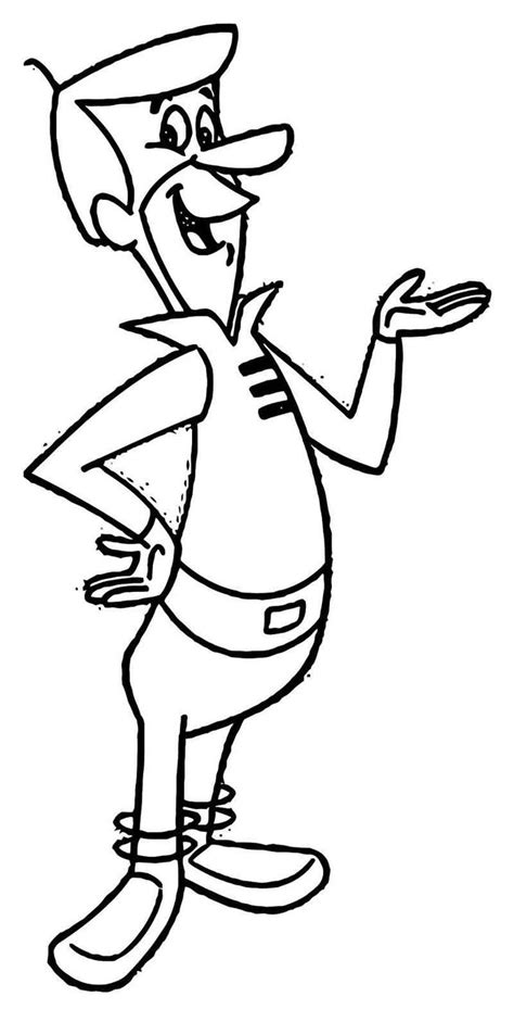 George Jetson Coloring Page Coloring Pages Cartoon Coloring Pages