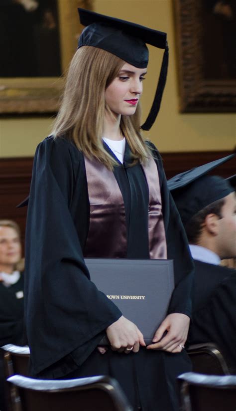 Brown University Emma Watson Graduation