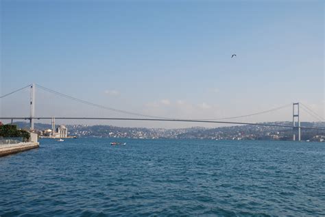 Istanbul 4k Suspension Bridge River Nature Bridge Sea Sky
