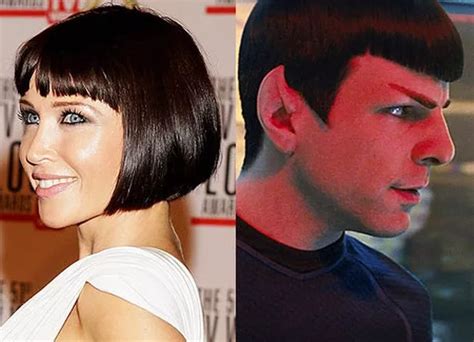 Dannii Minogue Looks Like Star Treks Spock With New Bob Haircut