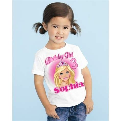 Barbie Custom Birthday T Shirt For A Barbie Birthday Party Birthday