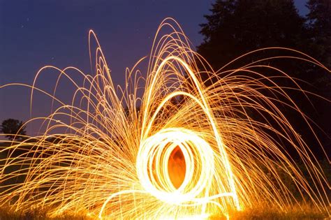 Burning Steel Wool Stock Photo Image Of Torch Flame 46236236