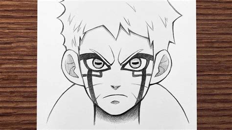 Easy Anime Drawing How To Draw Naruto Sage Mode Naruto Boy