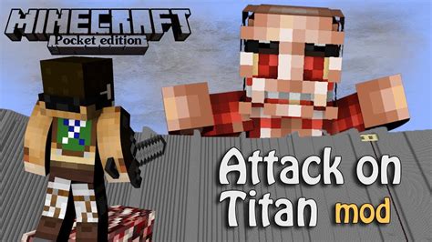 Attack On Titan Mod Update In Minecraft Pe Youtube