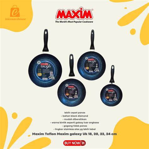 Jual Maxim Teflon Maxim Galaxy Uk 18 20 22 24 Cm Shopee Indonesia
