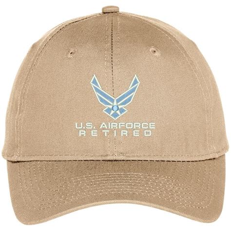 Us Air Force Retired Embroidered High Profile Baseball Cap 4