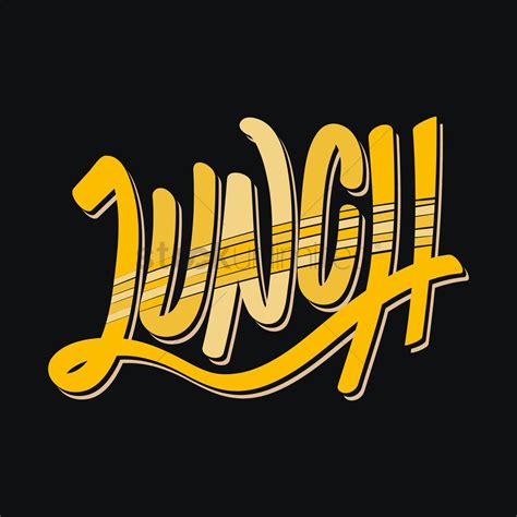 After converting an image to text, you can save the output directly to a microsoft word file by using save as document features. Free Text with the word lunch Vector Image - 1273077 ...