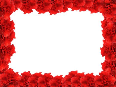 Red Flower Frame Png Free Frame Png