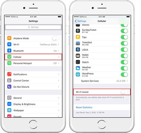 How To Enabledisable Wi Fi Assist On Ios 9ios 10
