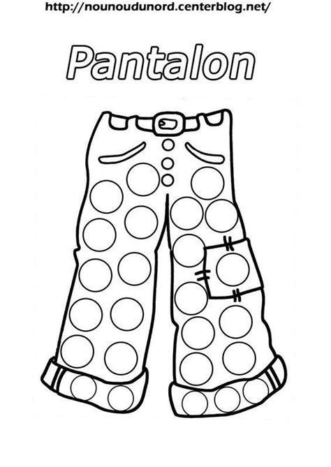 Coloriage escargot gratuits à imprimer. coloriage pantalon et veste à gommettes et en couleur
