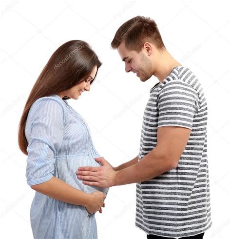 Pregnant Woman With Husband — Stock Photo © Belchonock 103311576