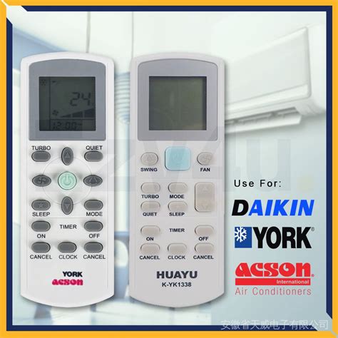 York Daikin Acson Replacement Aircond Air Conditioner Remote Control