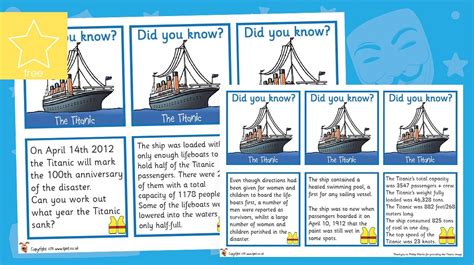 Titanic Fact Cards Artofit