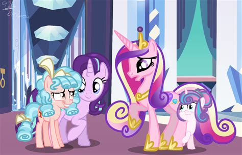 2462315 Safe Artist Whiteplumage233 Cozy Glow Princess Cadance Princess Flurry Heart