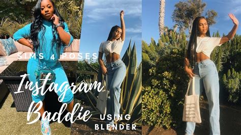 Instagram Baddie Poses Tutorial For Sims 4 Using Blender Youtube