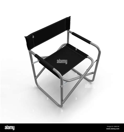 Directors Chair 3d Render Of An Aluminum Constructed Folding Directors