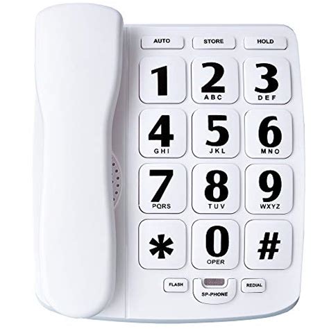 Large Button Corded Phone For Elderly Jekavis J P02 Amplified Phones