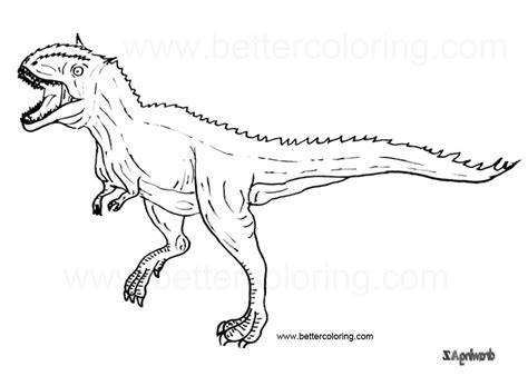 Coloring pages are funny for all ages kids to develop focus, motor skills, creativity and color recognition. Indoraptor Coloring Pages - Free Printable Coloring Pages
