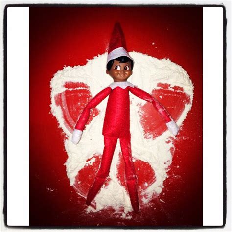 Toby Making Snow Angels With Flour Snow Angels Holiday Decor Elf