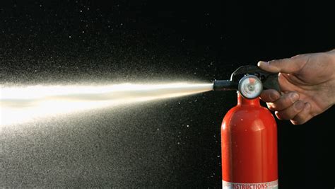 Fire Extinguisher Spraying Stock Footage Video 100 Royalty Free 1007341969 Shutterstock