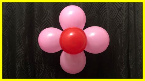 How To Make Balloon Flower Easy Balloon Decoration Party