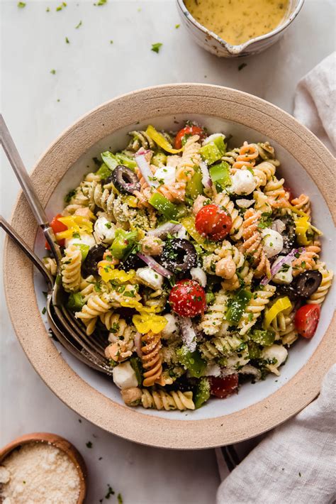 Zesty Italian Pasta Salad Potluck Salad Recipe Little Spice Jar