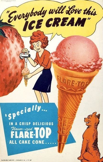 ice cream little orphan annie flare top cones advertisement vintage ice cream retro