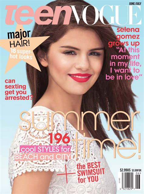 Selena Gomez Teen Vogue Junejuly 2011 Styles Inspiration