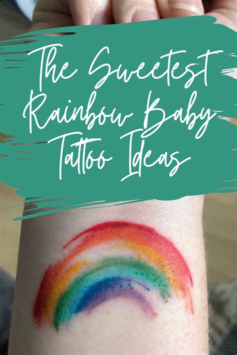53 Sweetest Rainbow Baby Tattoo Ideas Tattoo Glee