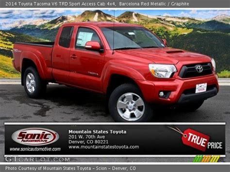 Barcelona Red Metallic 2014 Toyota Tacoma V6 Trd Sport Access Cab 4x4