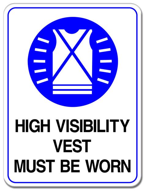 buy signs online hi vis vest must be worn sign here signs