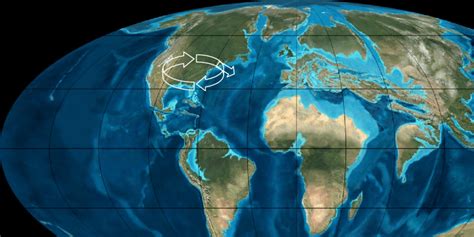 Trade Wind Induced Currents Over Earths Map 50 Million Years Ago
