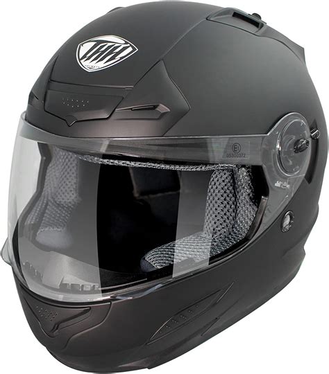 Thh Ts 44 Plain Full Face Motorcycle Helmet Xxl Matt Black