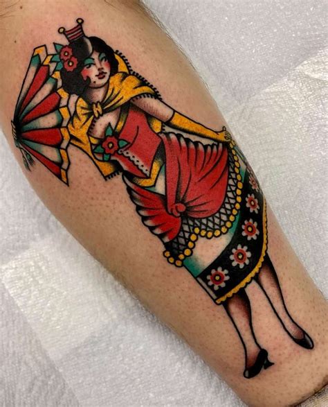 Traditional Pinup Tattoo Design