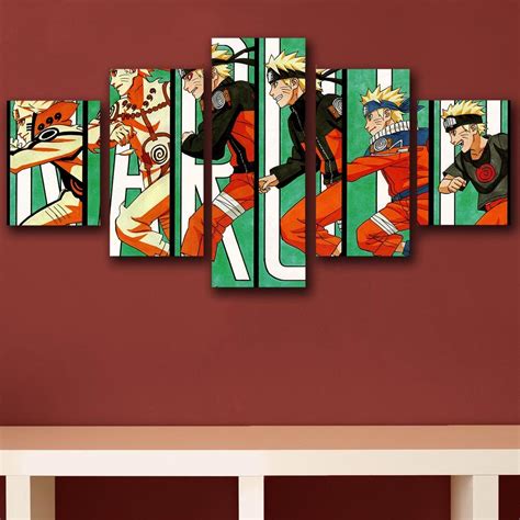 Browse thousands of art pieces in categories from fine art to pop culture or create your own. 5 Piece Wall Art Canvas Japan Naruto Uzumaki Poster Print ...