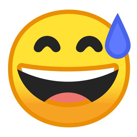Grinning Face With Sweat Icon Noto Emoji Smileys Iconset Google