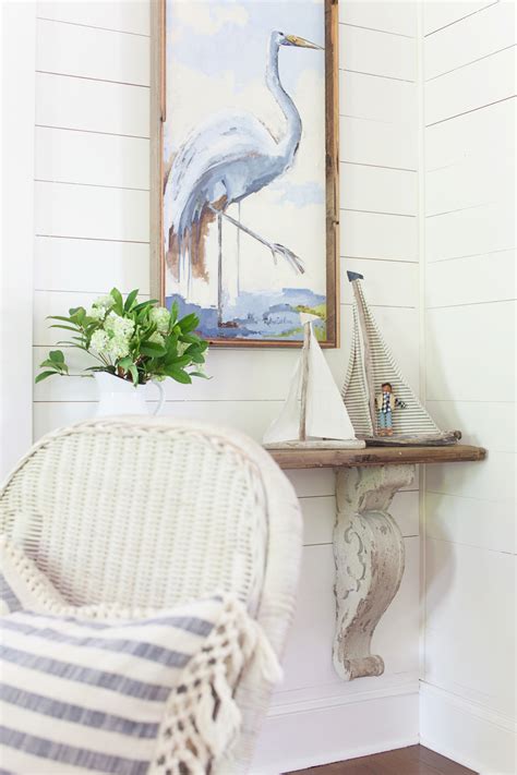 The Lettered Cottage Dining Room Heron Painting By Ruthie Carlson